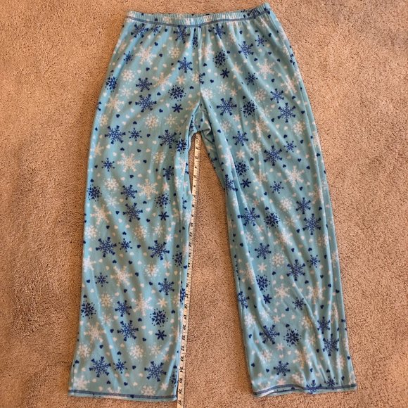 Women's Jenni Intimates Flannel Soft Comfortable Snowflake PJ Bottoms Pants - Picture 8 of 9